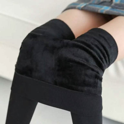 Women's Extra 220g Fleece Leggings High Waist Stretchy Warm Leggings (One Size) DailySale
