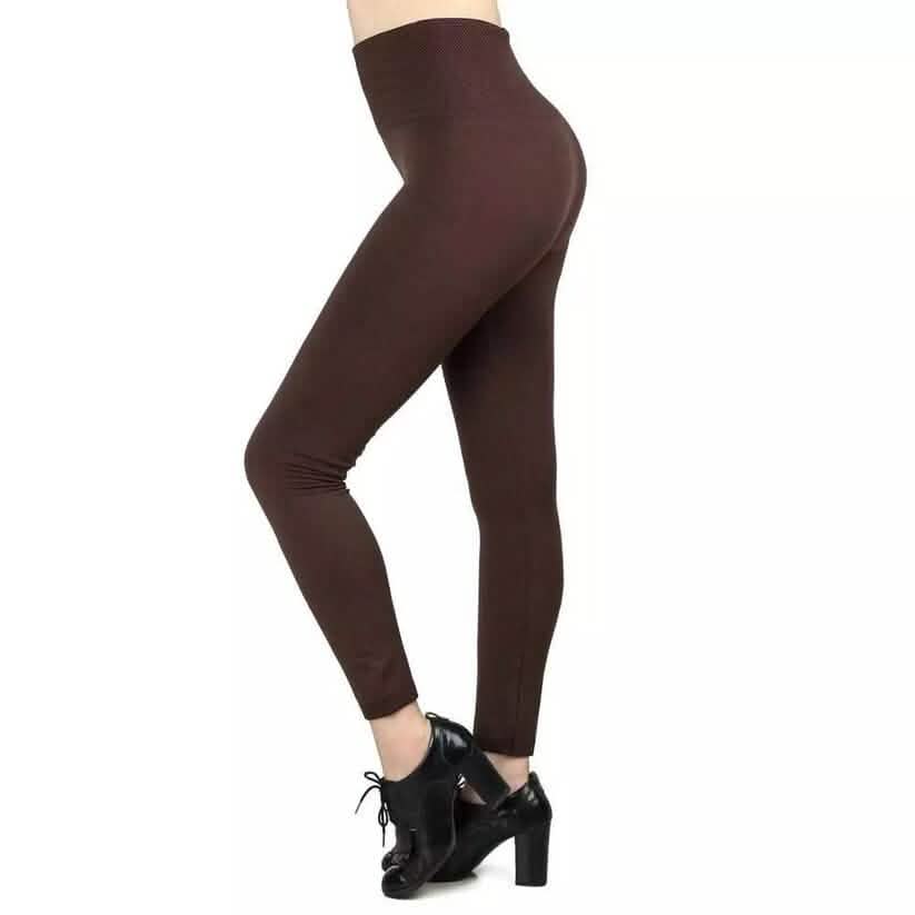 Women's Extra 220g Fleece Leggings High Waist Stretchy Warm Leggings (One Size) DailySale