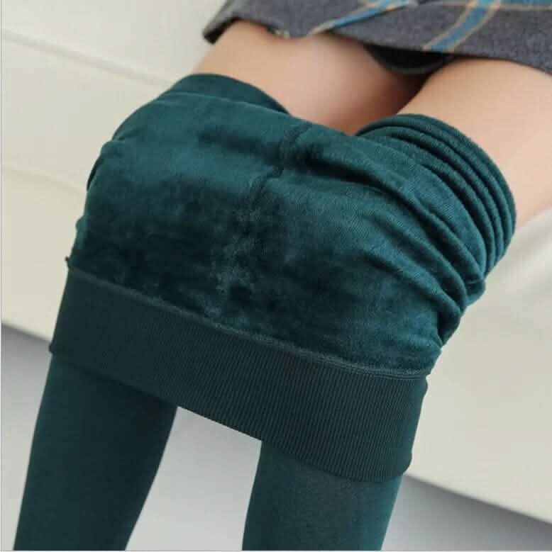Women's Extra 220g Fleece Leggings High Waist Stretchy Warm Leggings (One Size) DailySale