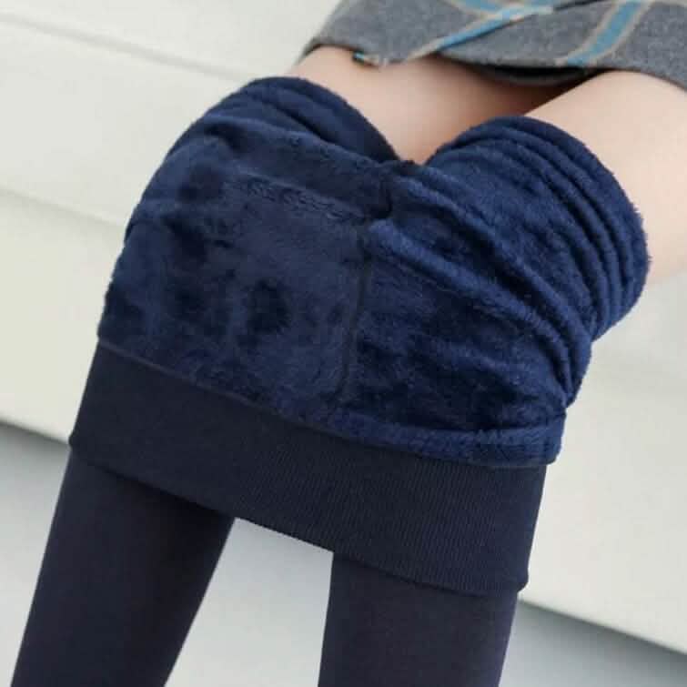 Women's Extra 220g Fleece Leggings High Waist Stretchy Warm Leggings (One Size) DailySale
