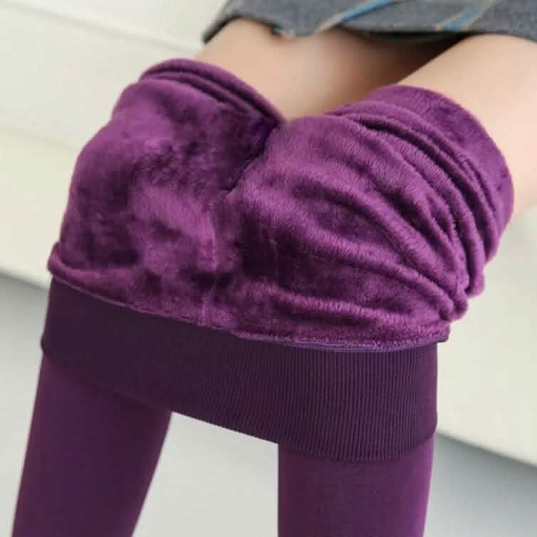 Women's Extra 220g Fleece Leggings High Waist Stretchy Warm Leggings (One Size) DailySale