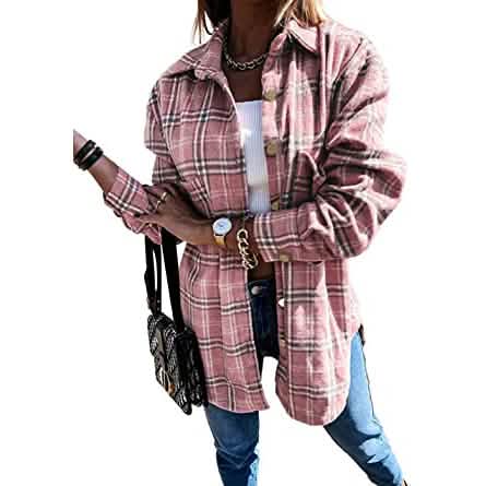 Women's Fall Clothes Plaid  Jacket Long Sleeve DailySale