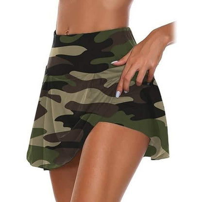 Women's Fashion Camouflage Print Athletic Skirt DailySale