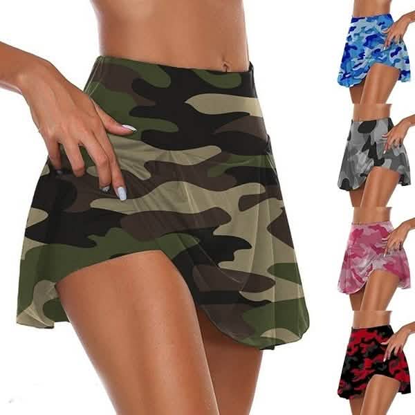 Women's Fashion Camouflage Print Athletic Skirt DailySale