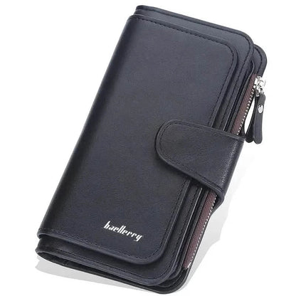 Women's Fashion Faux Leather Wallet with Card Slots & ID Window DailySale