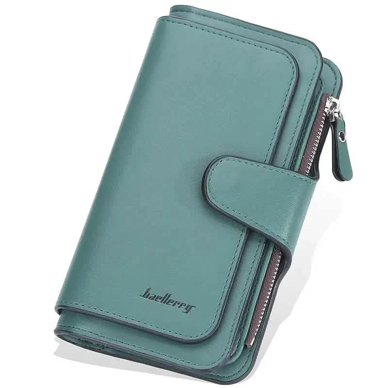 Women's Fashion Faux Leather Wallet with Card Slots & ID Window DailySale