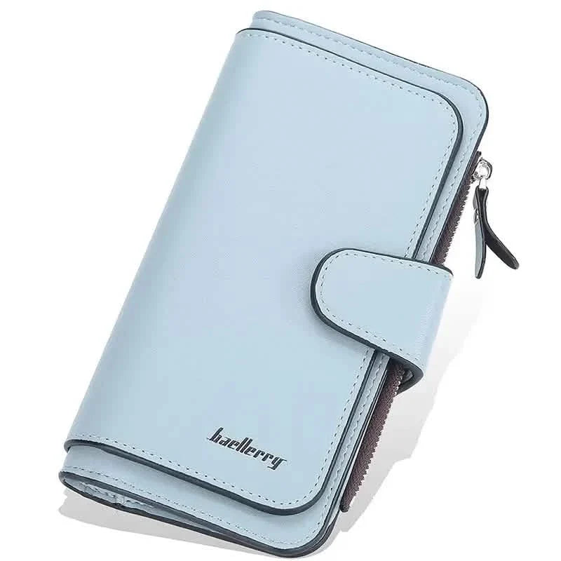 Women's Fashion Faux Leather Wallet with Card Slots & ID Window DailySale