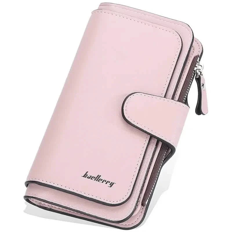 Women's Fashion Faux Leather Wallet with Card Slots & ID Window DailySale