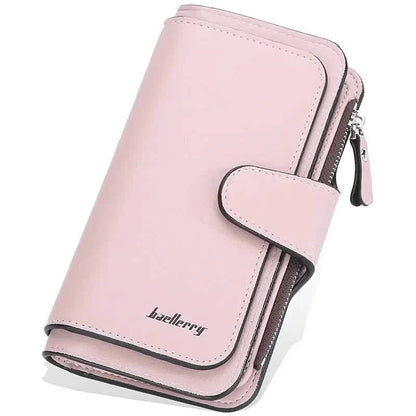 Women's Fashion Faux Leather Wallet with Card Slots & ID Window DailySale