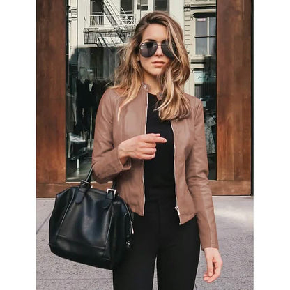 Women's Faux Leather Jacket DailySale
