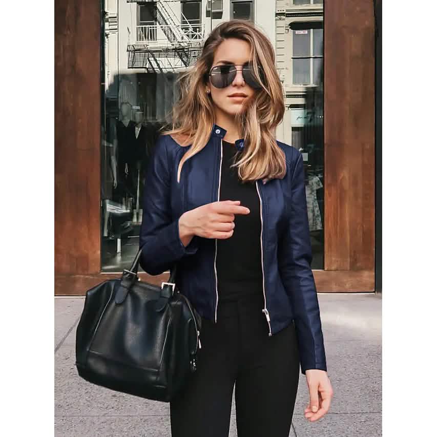 Women's Faux Leather Jacket DailySale