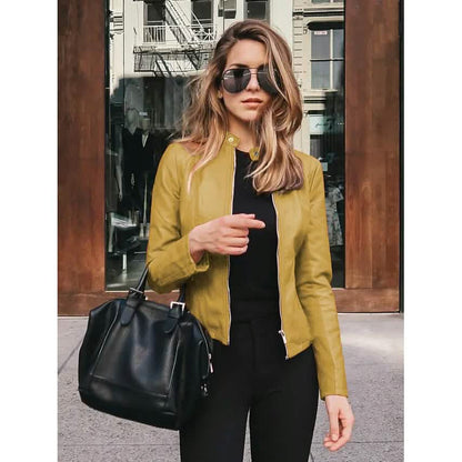 Women's Faux Leather Jacket DailySale