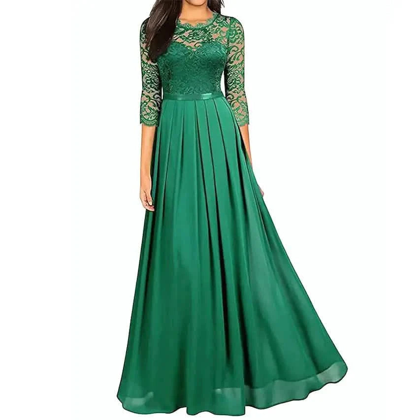 Womens Formal Party Lace Long Maxi Dress DailySale