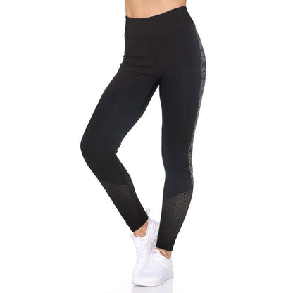 Women's Full Length Highwaist Leggings with Abstract Print DailySale