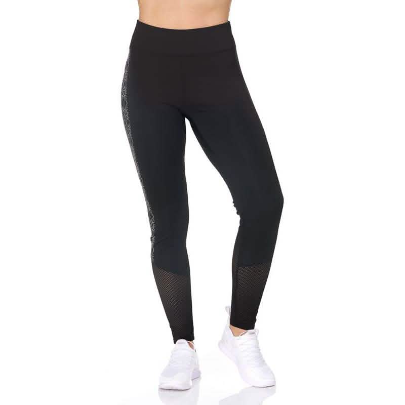 Women's Full Length Highwaist Leggings with Abstract Print DailySale
