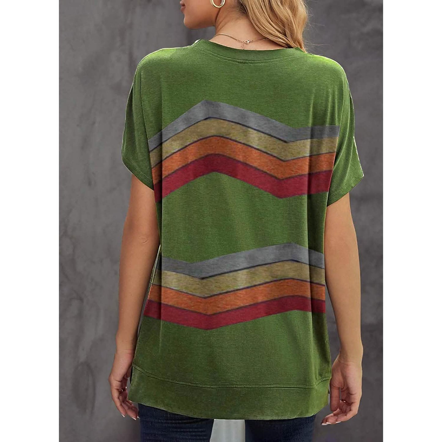 Womens Graphic Crewneck Tee Loose Casual T-Shirt DailySale