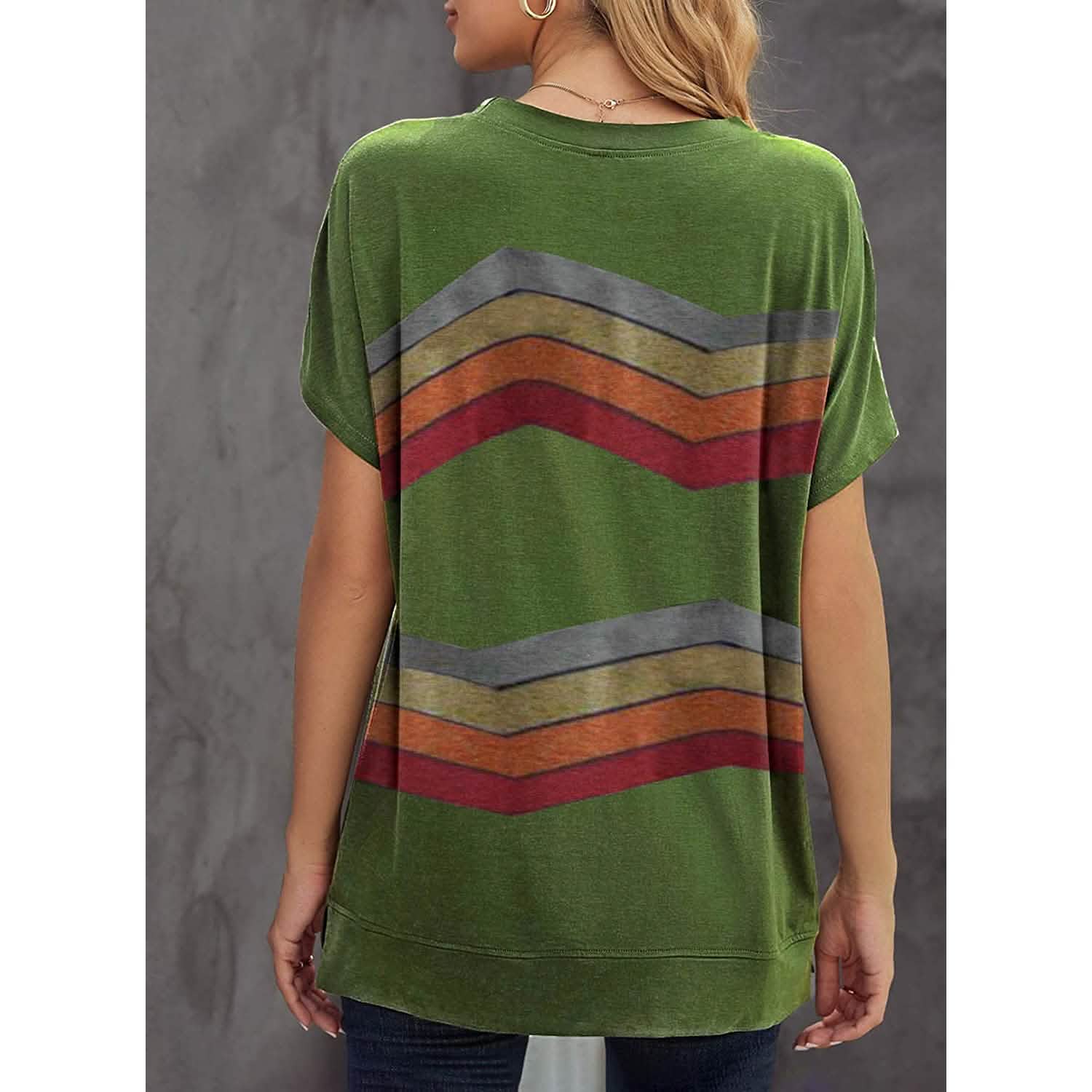 Womens Graphic Crewneck Tee Loose Casual T-Shirt DailySale