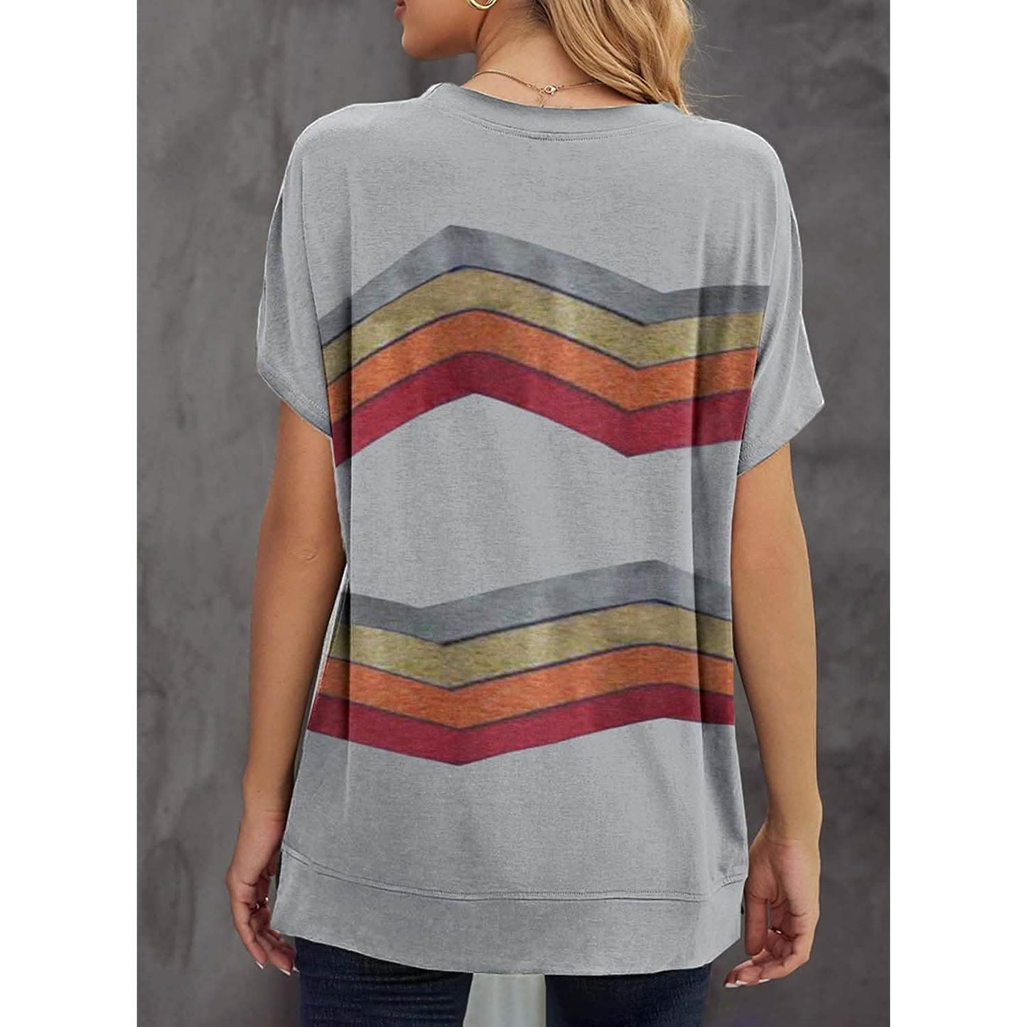 Womens Graphic Crewneck Tee Loose Casual T-Shirt DailySale