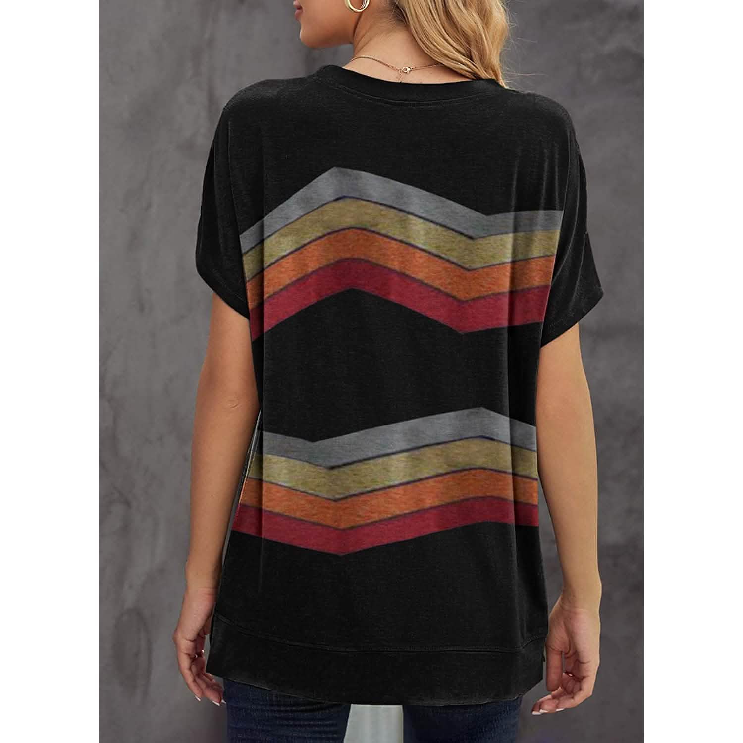Womens Graphic Crewneck Tee Loose Casual T-Shirt DailySale