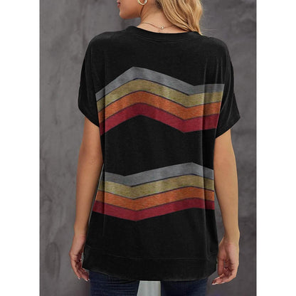 Womens Graphic Crewneck Tee Loose Casual T-Shirt DailySale