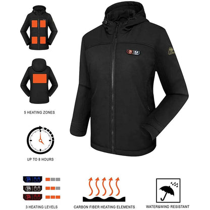 Women’s Heated Jacket Soft Shell with Hand Warmer DailySale