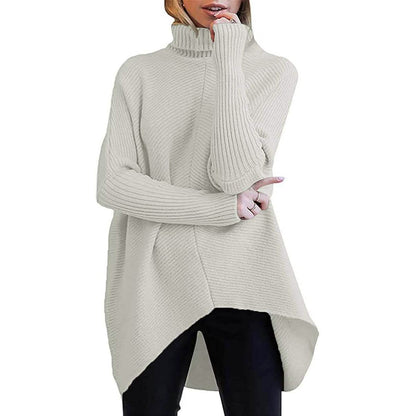 Women's High Neck Long Sweater DailySale
