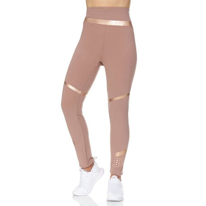 Women's High Waist Active Full Length Leggings With Rubber Print Detail DailySale