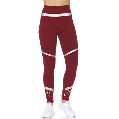 Women's High Waist Active Full Length Leggings With Rubber Print Detail DailySale