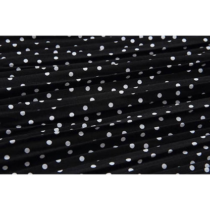 Womens High Waist Polka Dot Pleated Skirt DailySale