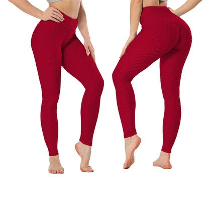 Women's High Waist Textured Butt Lifting Slimming Workout Leggings Tights Pants DailySale