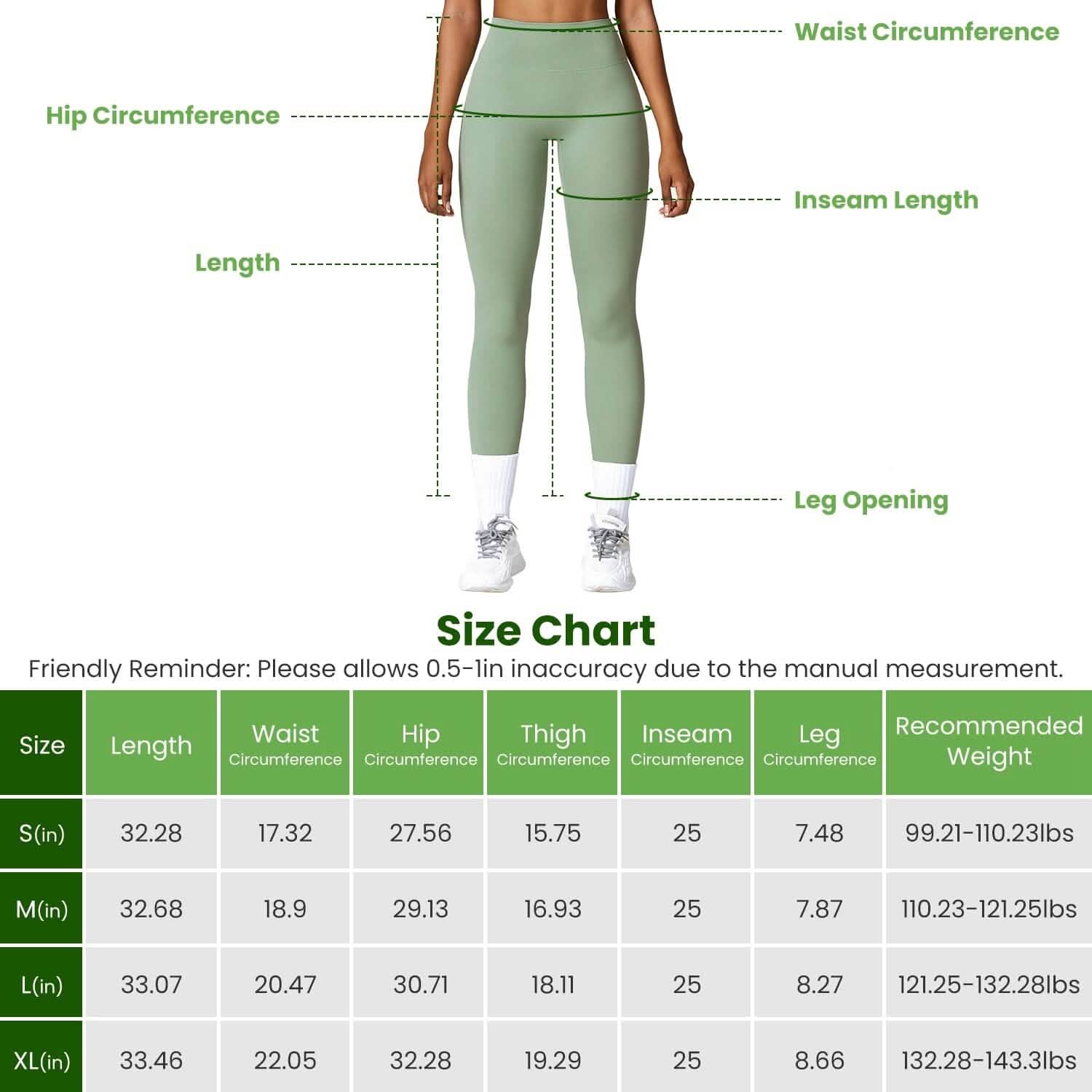 Women's High Waist Workout Leggings Tummy Control Compression with 25" Inseam No Front Seam DailySale