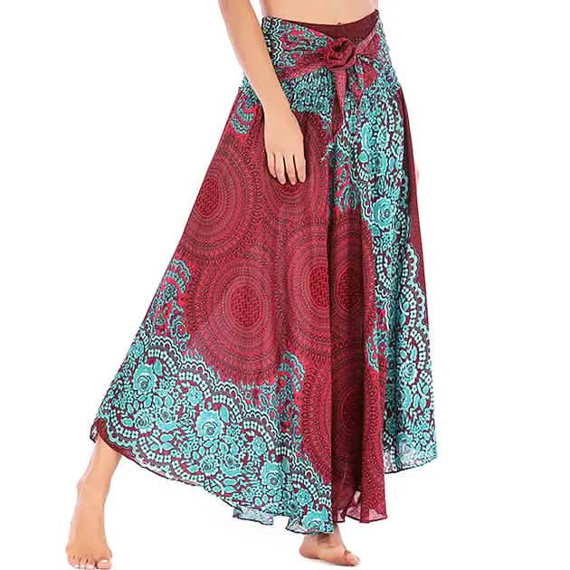 Women's High Waist Yoga Skirt Gypsy Dress DailySale