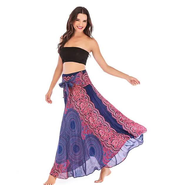 Women's High Waist Yoga Skirt Gypsy Dress DailySale