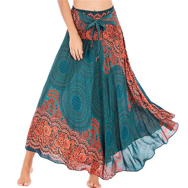 Women's High Waist Yoga Skirt Gypsy Dress DailySale