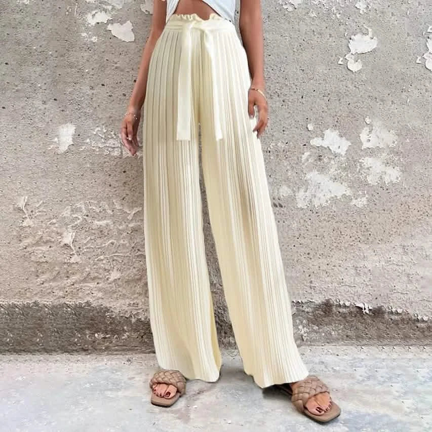 Women's High-Waisted Straight-Leg Strappy Pants DailySale