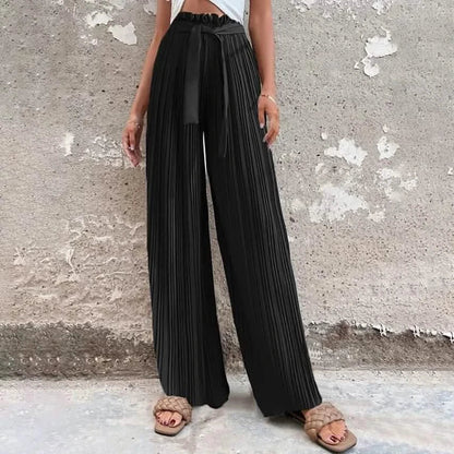 Women's High-Waisted Straight-Leg Strappy Pants DailySale