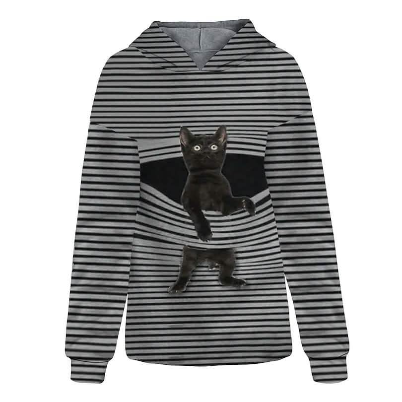 Women's Hoodie Pullover Cat Graphic Casual Daily Basic Hoodies Sweatshirts DailySale