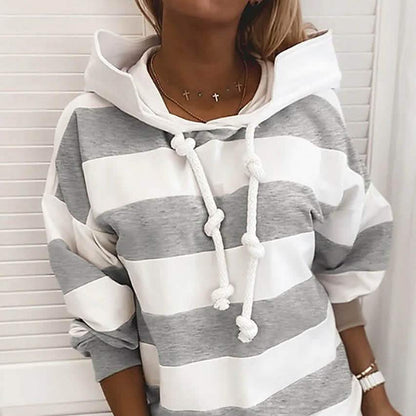Women's Hoodie Pullover Striped Daily Basic Casual Hoodies DailySale