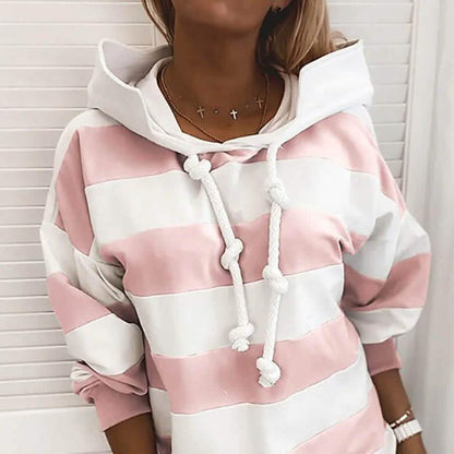 Women's Hoodie Pullover Striped Daily Basic Casual Hoodies DailySale