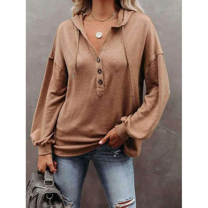 Women's Hoodie Sweatshirt Solid Color DailySale