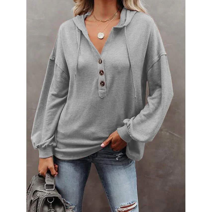 Women's Hoodie Sweatshirt Solid Color DailySale