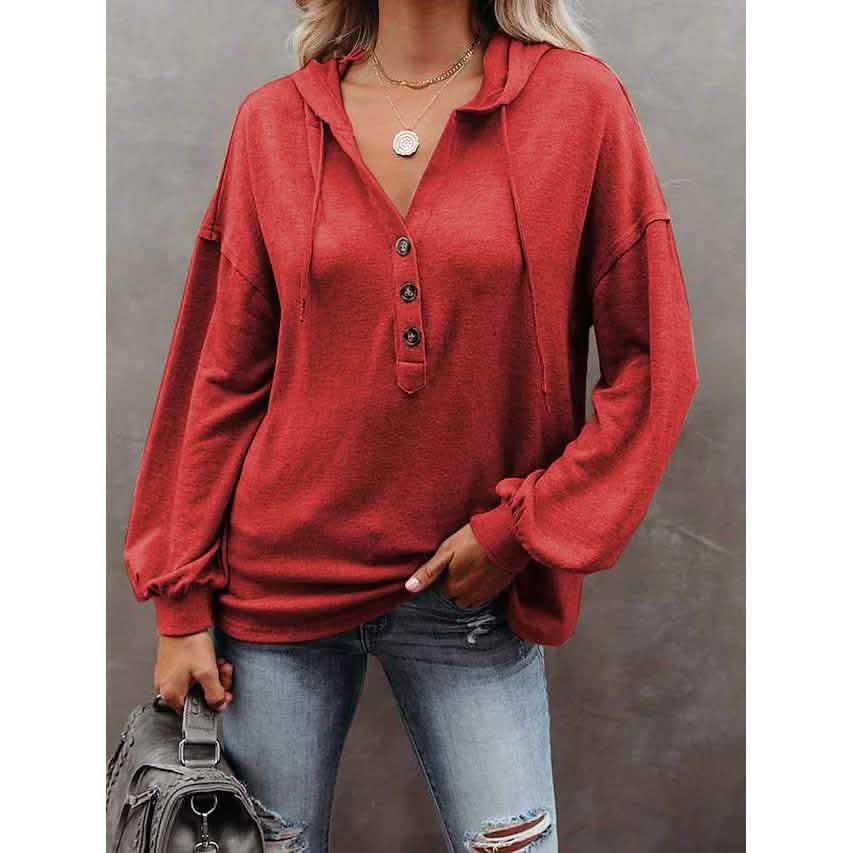 Women's Hoodie Sweatshirt Solid Color DailySale