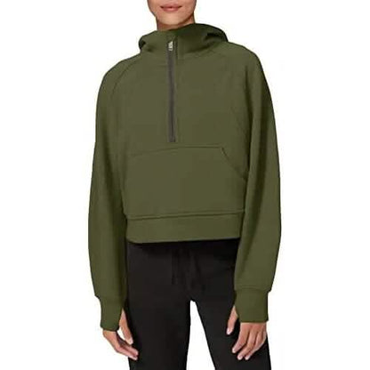 Women's Hoodies Fleece Lined Collar Pullover DailySale