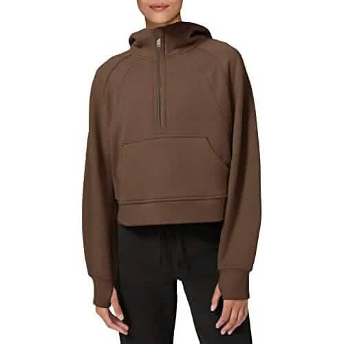 Women's Hoodies Fleece Lined Collar Pullover DailySale