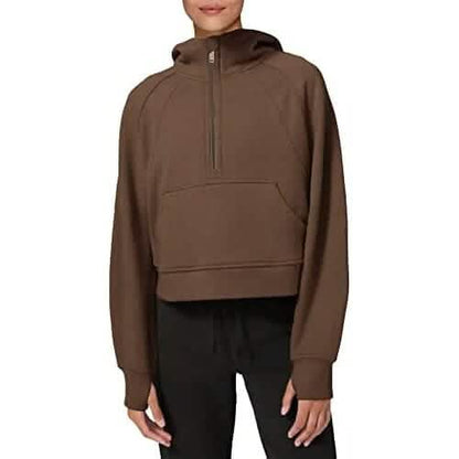 Women's Hoodies Fleece Lined Collar Pullover DailySale