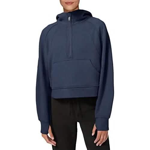 Women's Hoodies Fleece Lined Collar Pullover DailySale