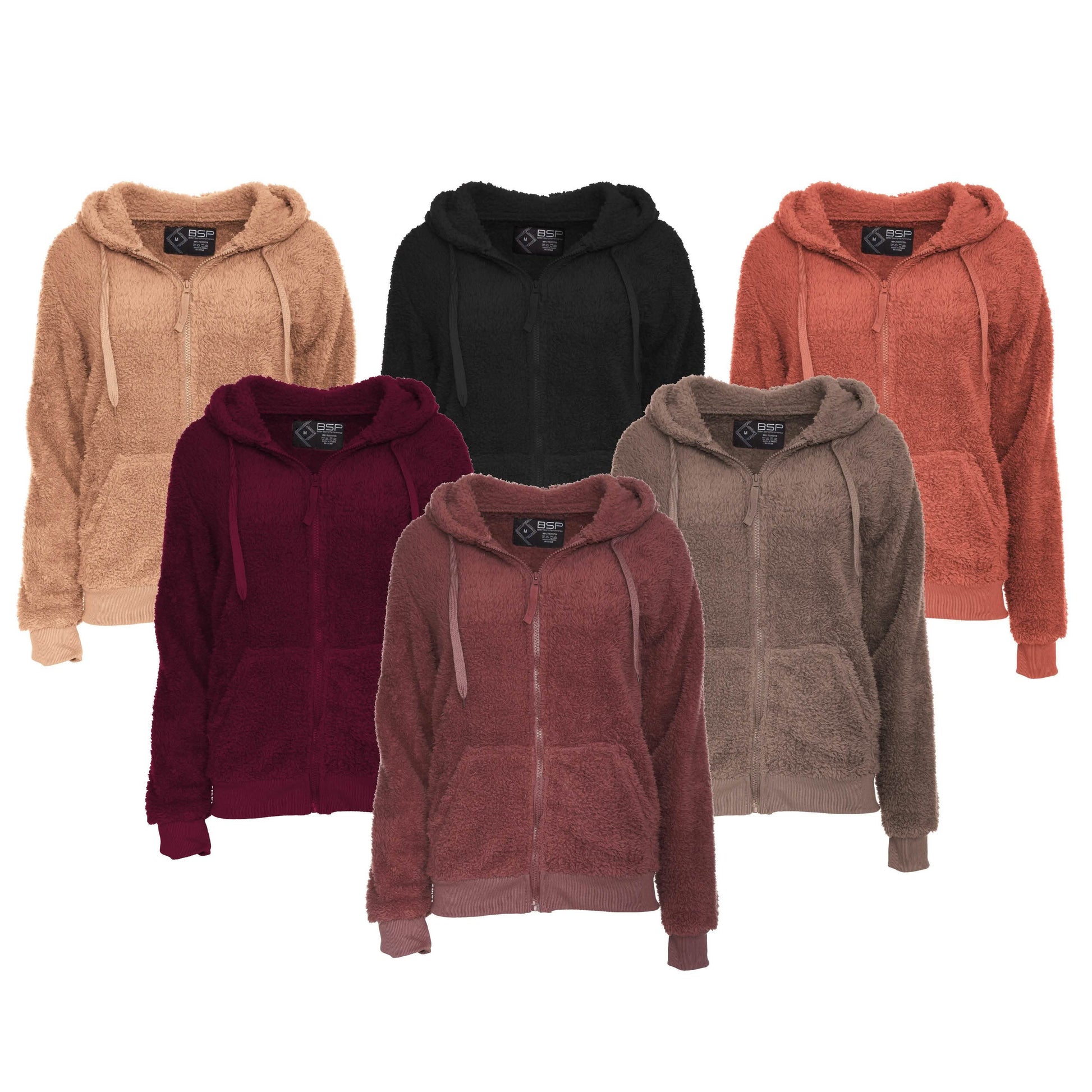 Women's Inner and Outer Sherpa Hoodie Sweatshirt Jacket DailySale