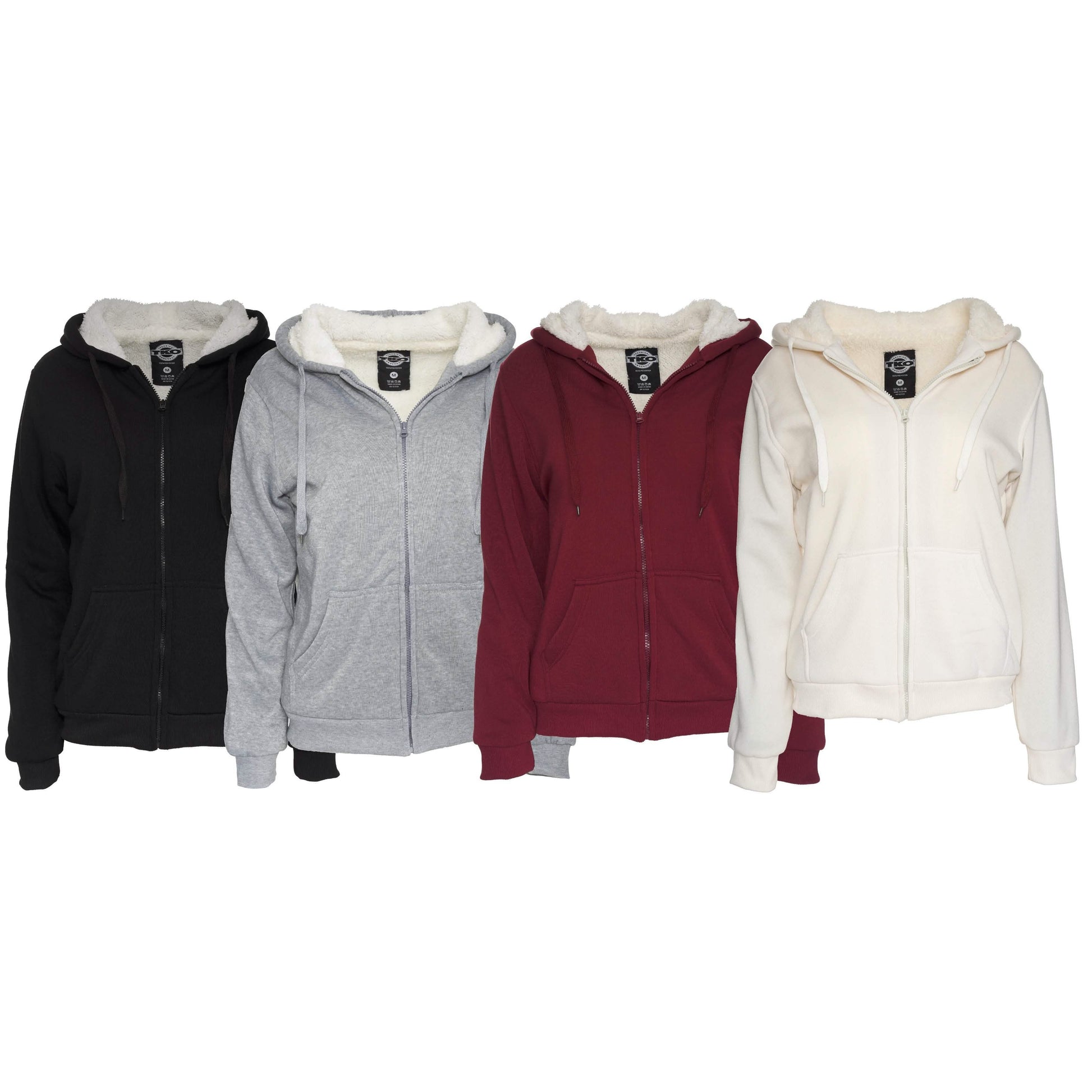 Women's Inner and Outer Sherpa Hoodie Sweatshirt Jacket DailySale