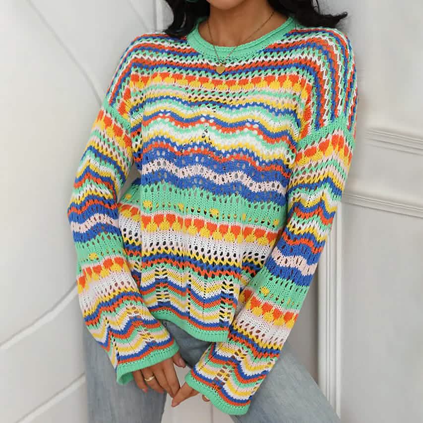 Women's Jumper Cable Knit Pullover Sweater Long Sleeve DailySale