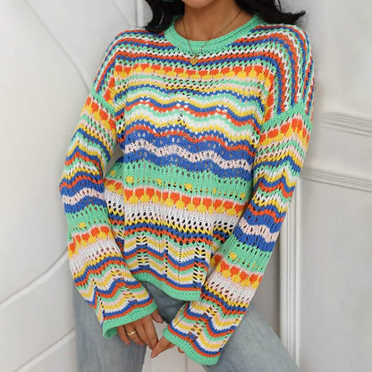 Women's Jumper Cable Knit Pullover Sweater Long Sleeve DailySale